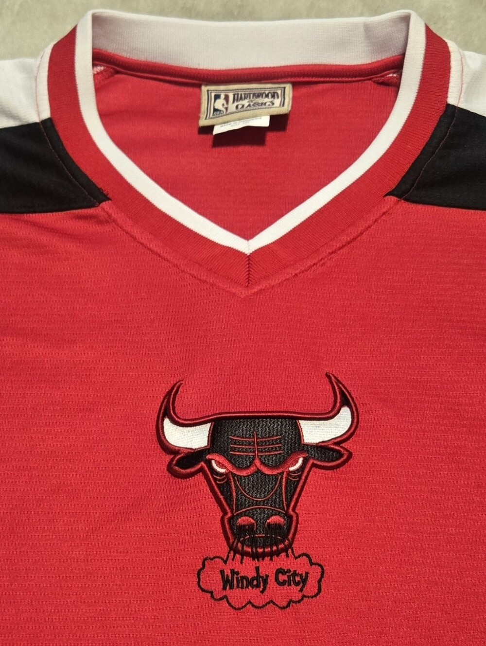VTG Chicago Bulls Majestic Hardwood Classics Shooting Shirt Mens Size 2XL NBA